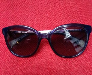 Furla Sunglasses  SFU257K 53-18  Navy Blue Gold 