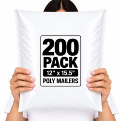 POLYMAILERS SHIPPING BAGS (MULTI-QUANTITY) 12" X 15.5" SELF SEAL MAILERS