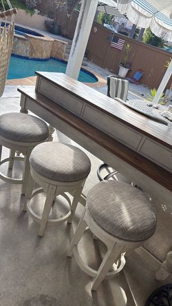 Large wood bar table