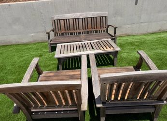 Patio teak set