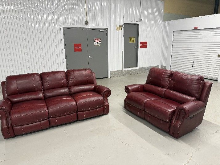 Leather Recliner Sofa And Loveseat