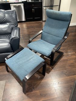 IKEA Poang Armchair and Footrest