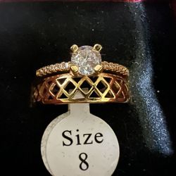 Gold  Ring Size 8