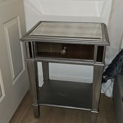 Mirrored Nightstand 