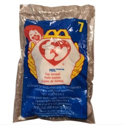 Vintage 1998 McDonald's Ty Mel Toy Animal #7 New