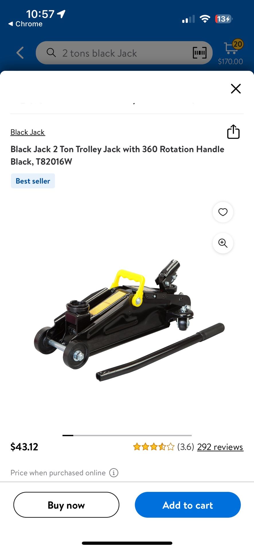 2 Tons Low Profile Car Jack