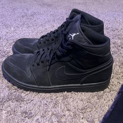 Jordan 1s Black Suede
