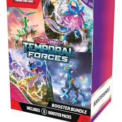 Pokémon: Scarlet & Violet Temporal Forces Booster Bundle (6 Packs) Brand New