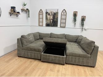 Gray Tisdale Modular Sectional Couch Free Delivery