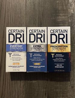 Certain Dri Clinical Strength Antiperspirant Deodorant $6 Each