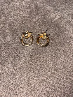 Ferragamo Twisted Gancini Earrings