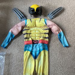 Size 6/7 Kids Wolverine Costume