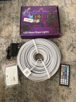 New 75Ft RGB Neon Rope Lights with App/Remote