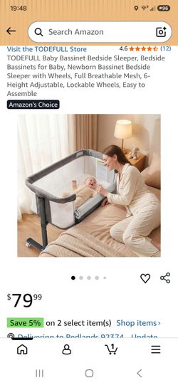 Todefull Baby Bassinet Bedside Sleepr