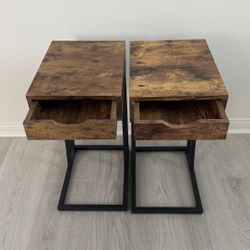 Side Table with Storage Drawer Two