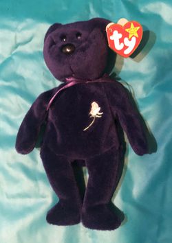 Princess Diana Beanie Baby and Case