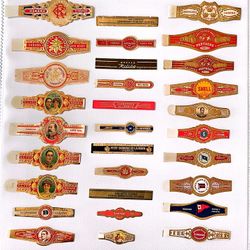 30 Diferents Havana Cigars Bands-30 Diferentes Anillas De Tabaco Cuba-lot # 11