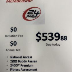 24 Hour Fitness Annual Membership