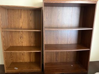2 bookshelves