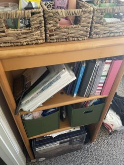 Used Real Wooden Bock Shelf