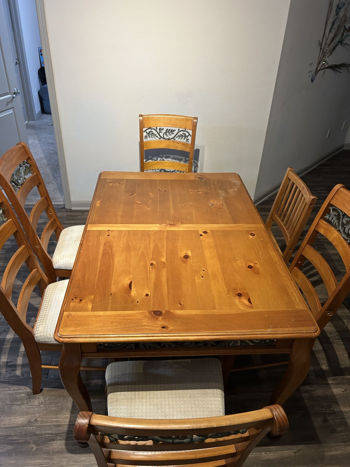 Large Table with 5 Chairs