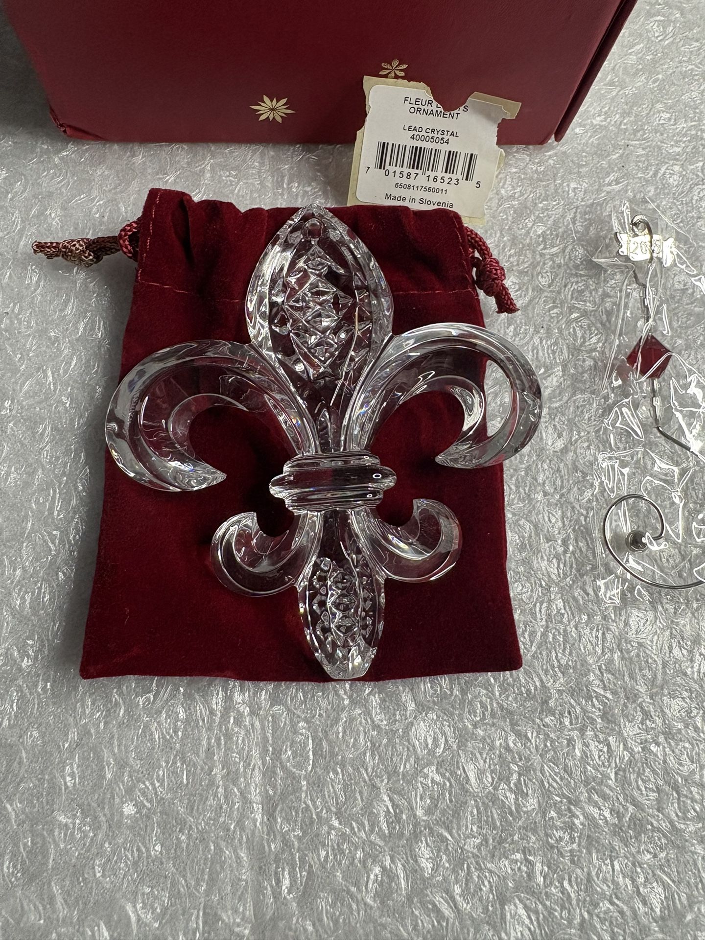 Fleur De Lys Waterford Crystal Ornament