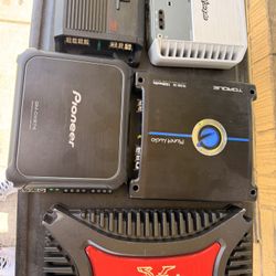 Car Amplifiers 6 of them all for $500.00 all together!