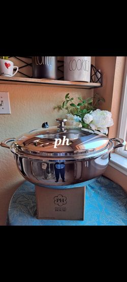 CASEROLA HONDA DE 14 QT DE ACERO INOXIDABLE 5-PLY VIDA SANA PRINCESS HOUSE 🌷 ⚘️