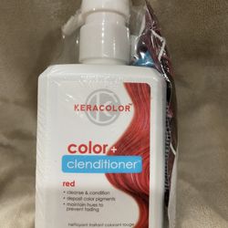 Keracolor Color + Clenditioner 3-in-1 Color-Depositing Conditioner, Gently Cleanses & Conditions, Semi-Permanent Hair Color, 23 Shades, 12 Fl Oz