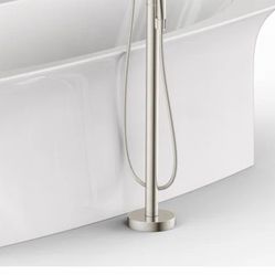 Puravida Single Handle Floor Mounted Tub Faucet Trim Sh58 chrome