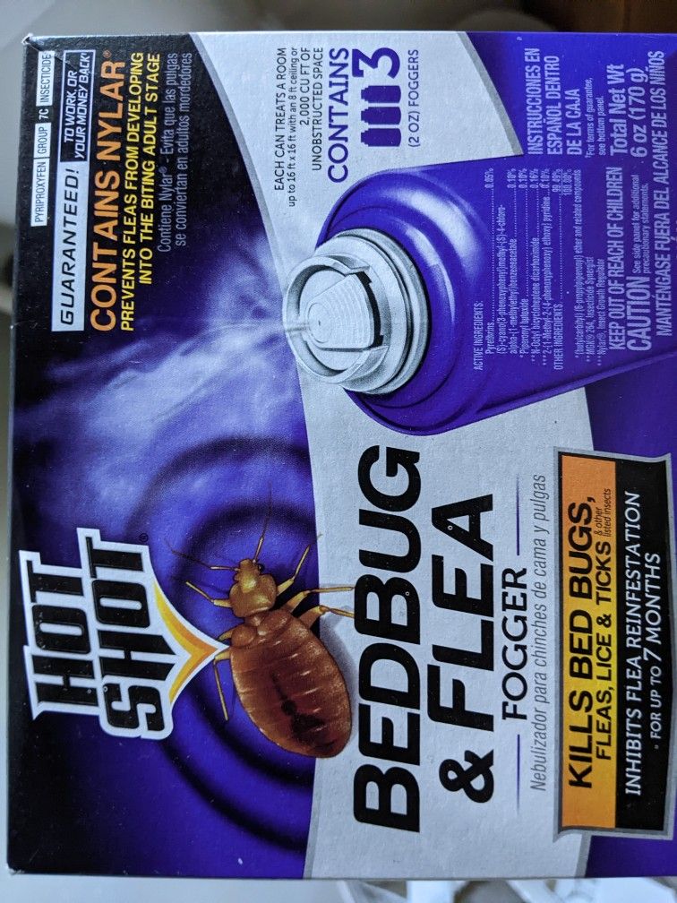 Hot shot Bed Bug / Flea Fogger 3 Bottles, 5 Packs