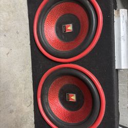 12 Inch Subs W/ Amp 