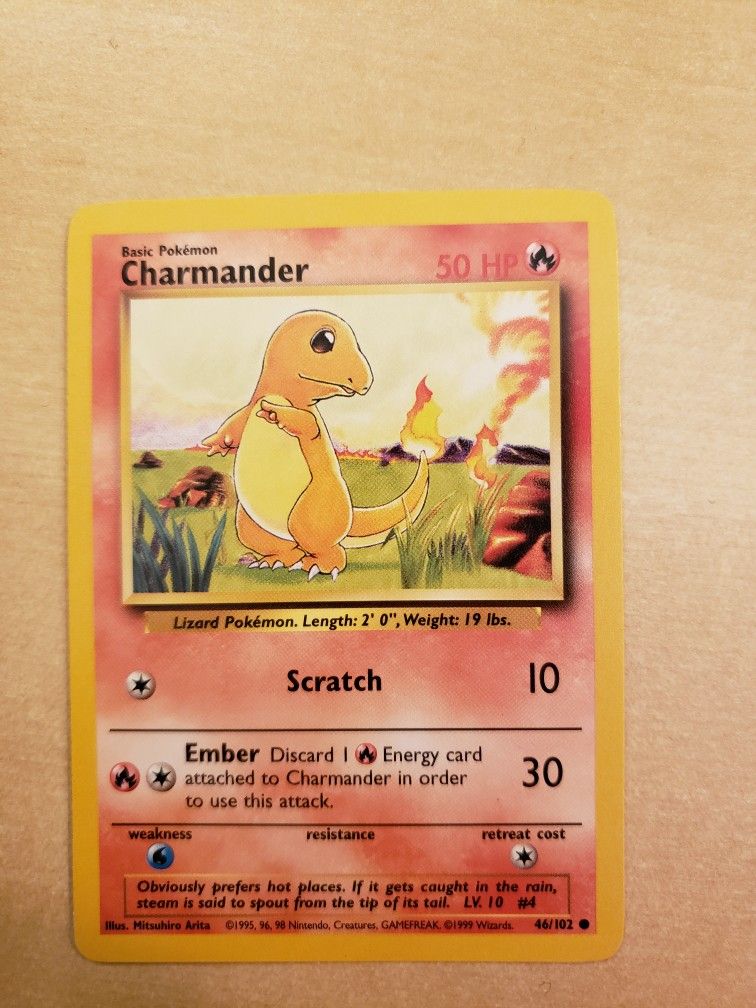 Charmander Original 1995 POKEMON Card