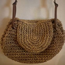 Cara Bella Raffia Bag/Purse Cross Body