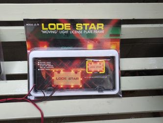 Lights license plate