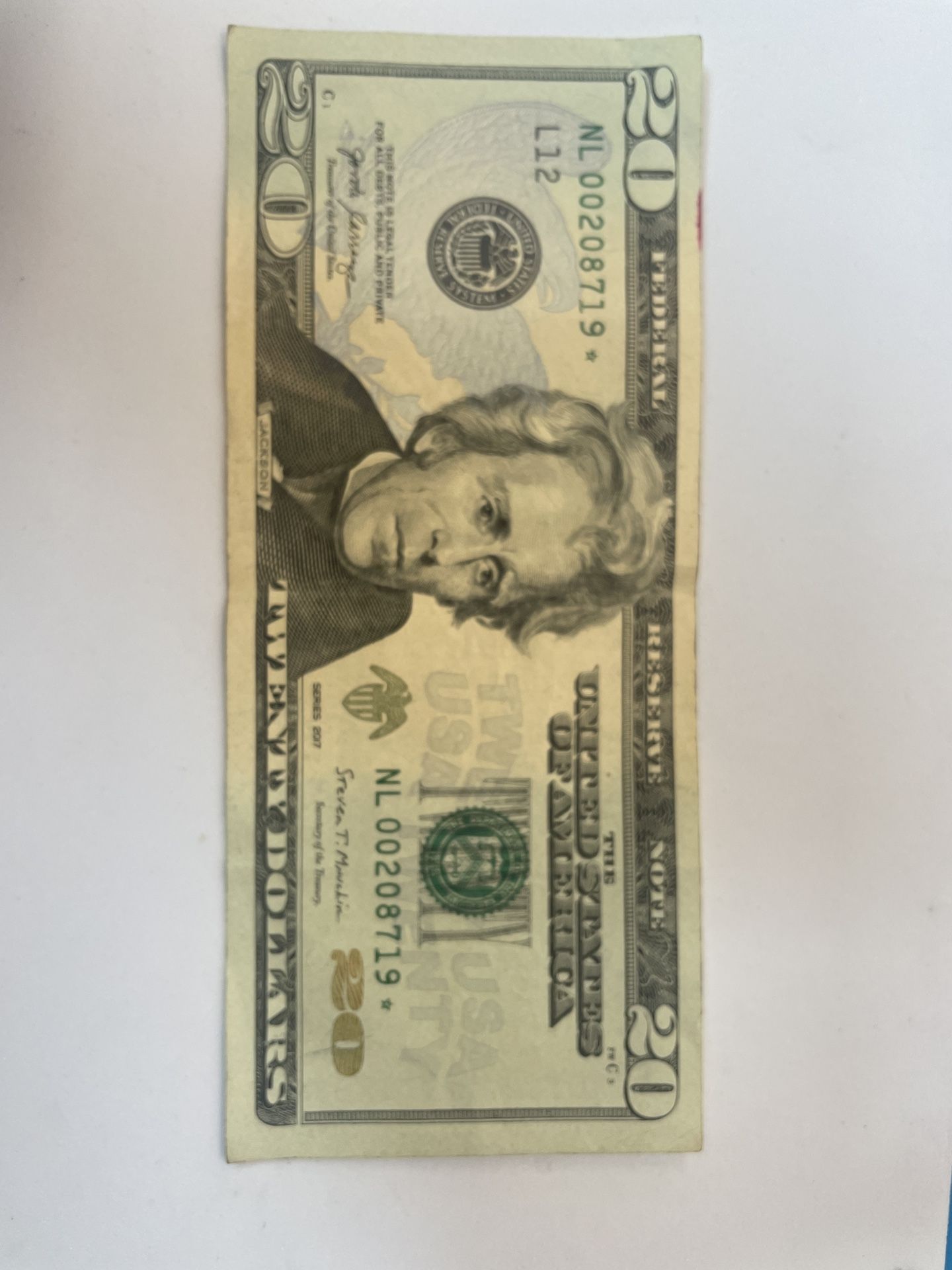 2017 STAR note * Low Serial Number