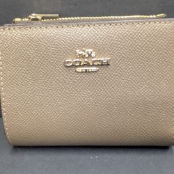 COACH Bifold Wallet Gold/Taupe