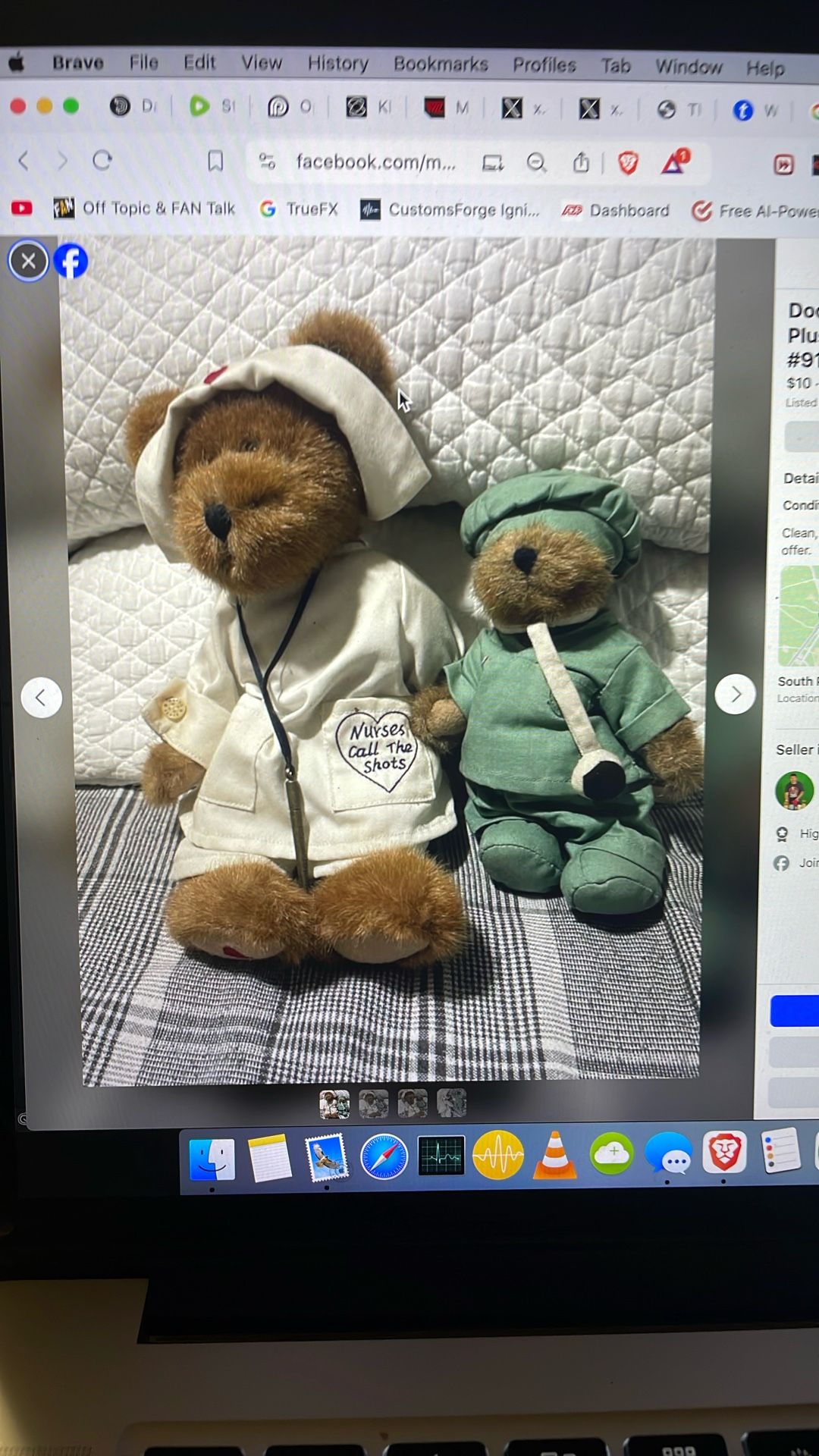 Doc Bearsley and Boyd’s bear plush Florence nightenbear