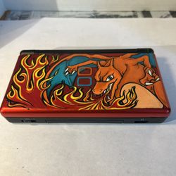 Hand Painted charizard Nintendo DS