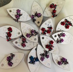 Holiday Gifts 15 pairs Rose Crystal earrings