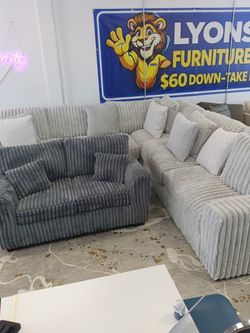 Beautiful Light Grey Sectional