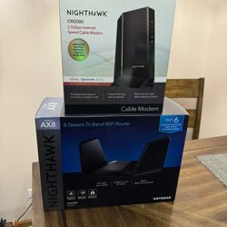 Highthawk NetGear Modem and Wifi Router 