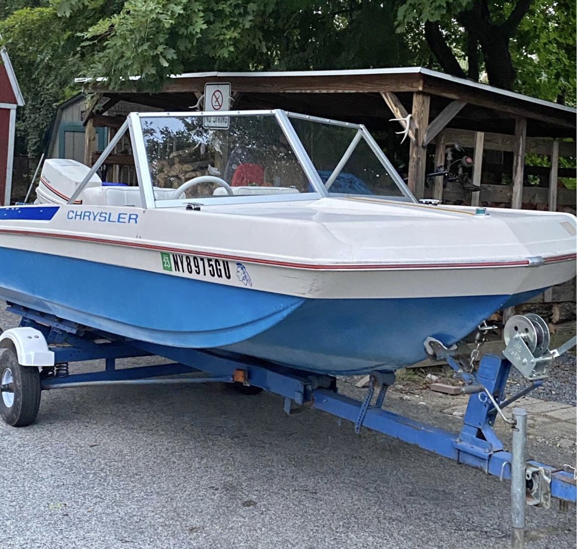 Chrysler Boat Johnson 60hp Trailer Outboard