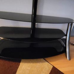3 TIER TV STAND  W/ SWIVEL  MOUNT - 165 LBS MAX