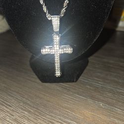 Sliver plated bling ✝️ cross