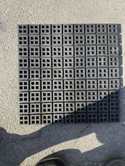 MASON Vibration Isolator Pad: Neoprene, Waffle Pad Top, 18 in Lg, 18 in Wd, 3/4 in Ht