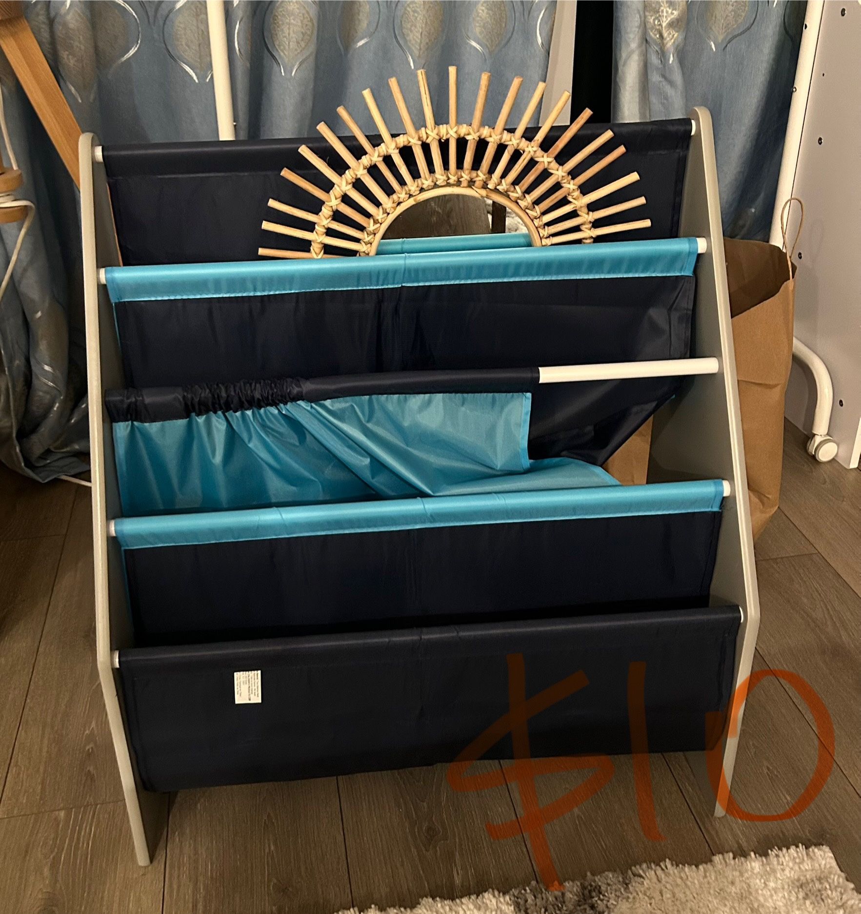 Sling Book Rack Bookshelf for Kids