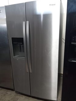 Whirlpool Side-by-Side Stainless Steel Fridge
