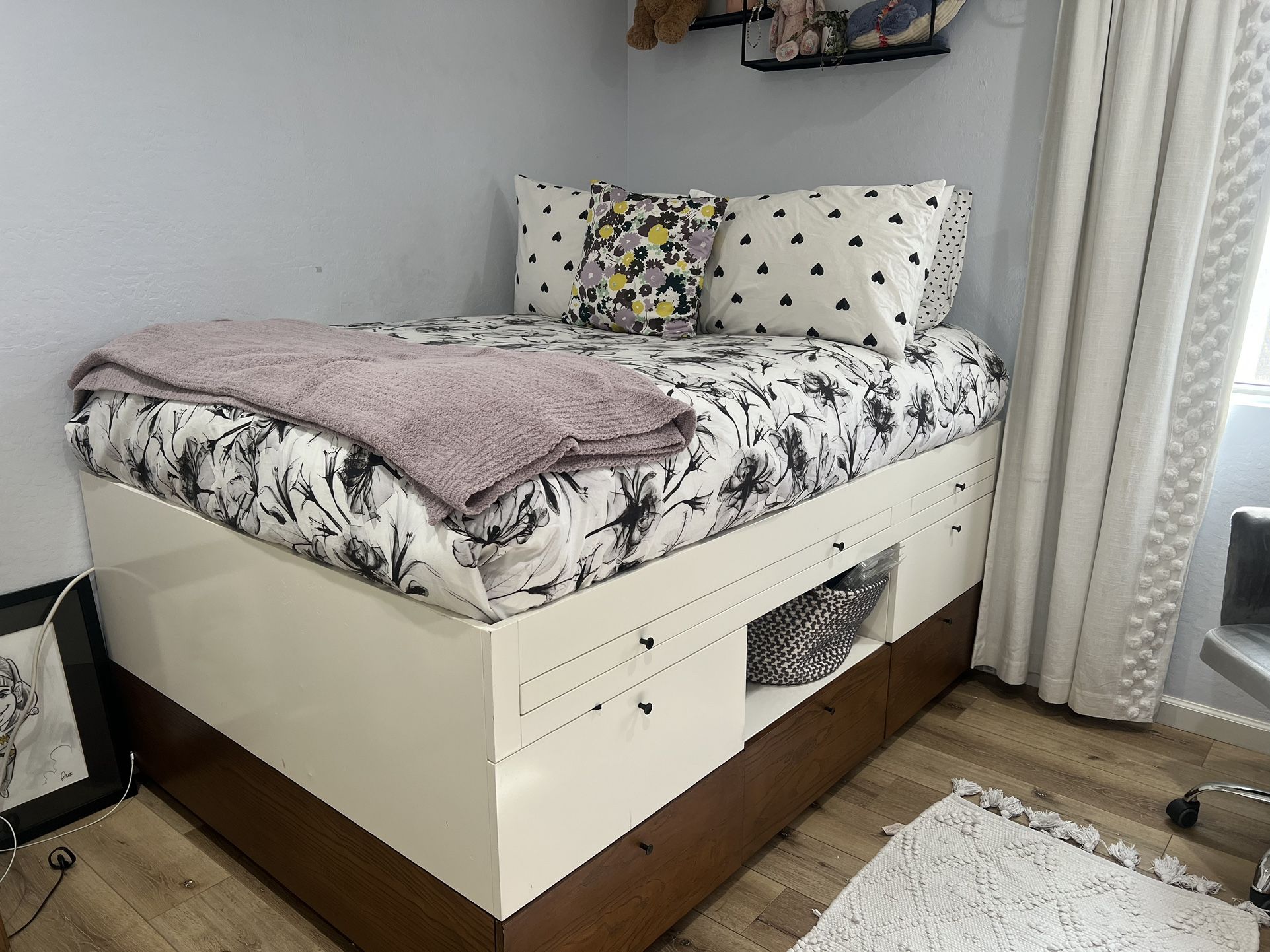 Pottery Barn Full Captain Bed.