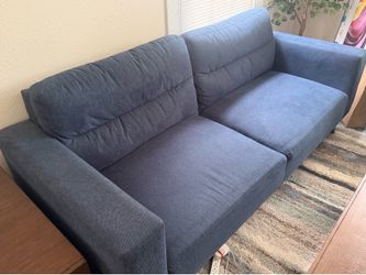 Blue Fabric Couch